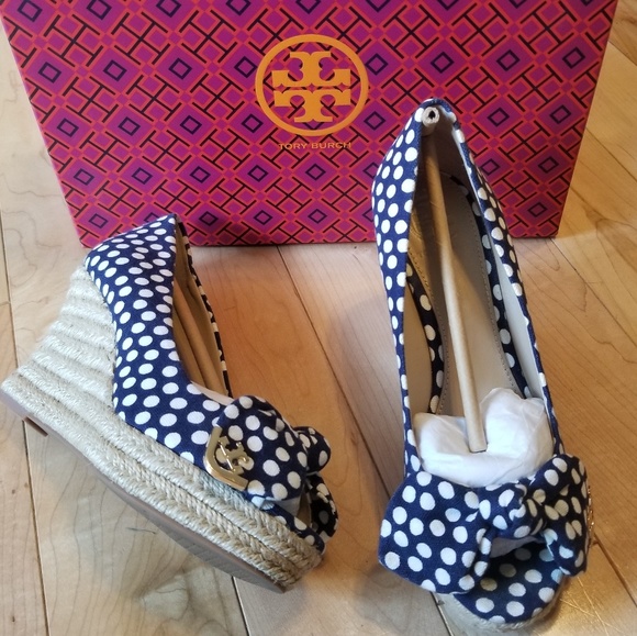 Tory Burch Shoes - NIB Tory Burch Dory 85mm wedge peep toe espadrille